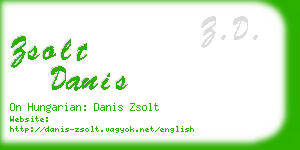 zsolt danis business card